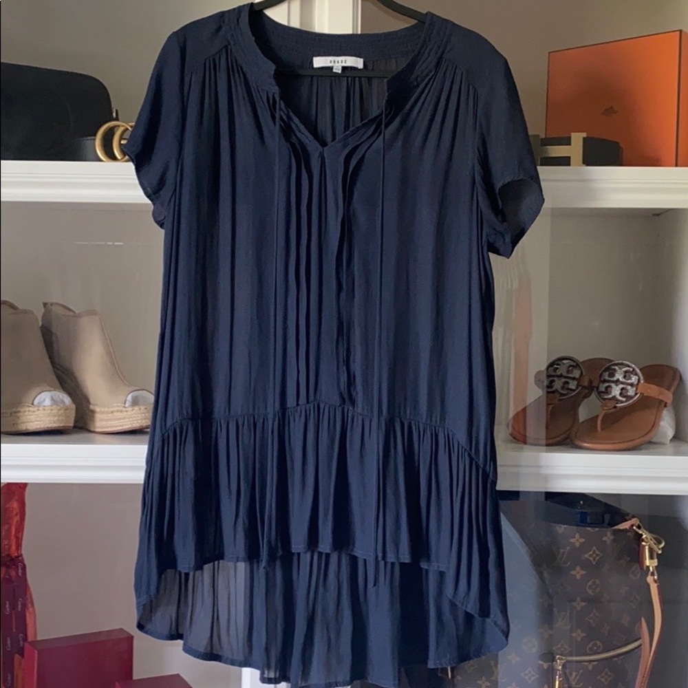 Ro & De Navy Blue Top